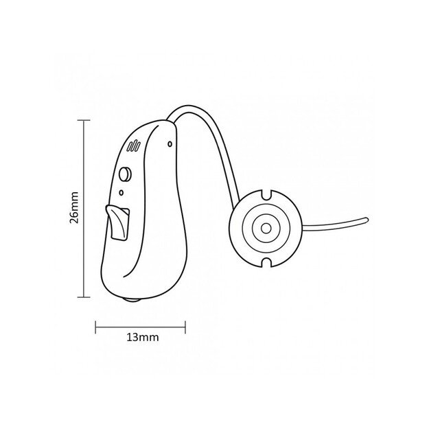 Promedix Hearing Aid, Digital Noise Processing and Re-Reduction, 4 Operating Modes, PR-420 4