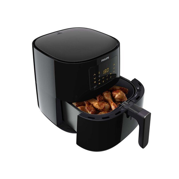 Philips | Essential HD9280/70 | Air Fryer | Power 2000 W | Capacity 6.2 L | Rapid Air technology | Black