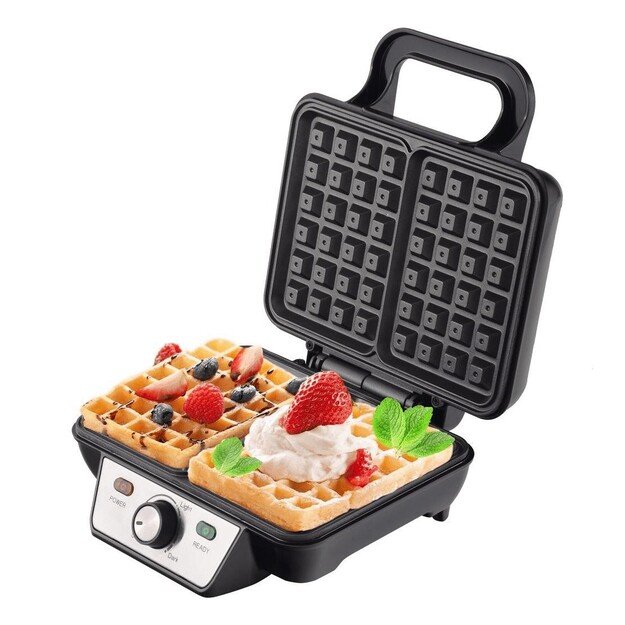 Camry | Waffle Maker | CR 3046 | 1600 W | Number of pastry 2 | Belgium | Black/Stainless Steel