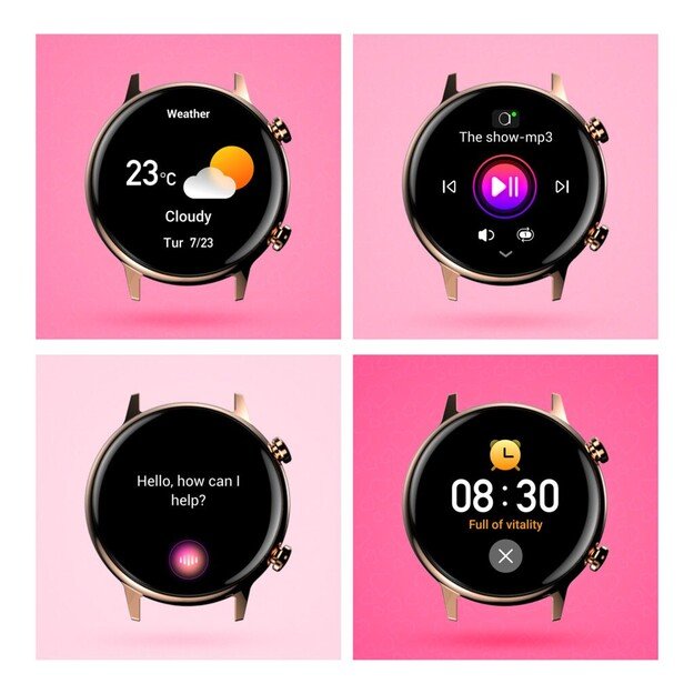 Smartwatch for women Manta Alexa Mini black