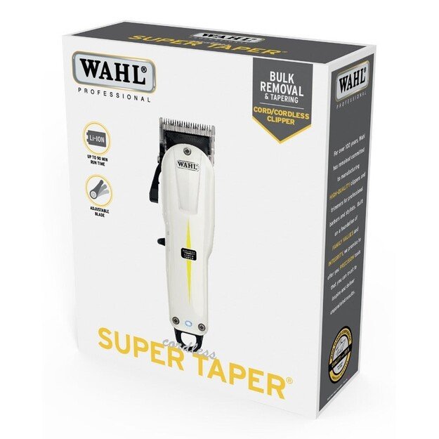 WAHL Cordless Super Taper Black, White Lithium-Ion (Li-Ion) 2