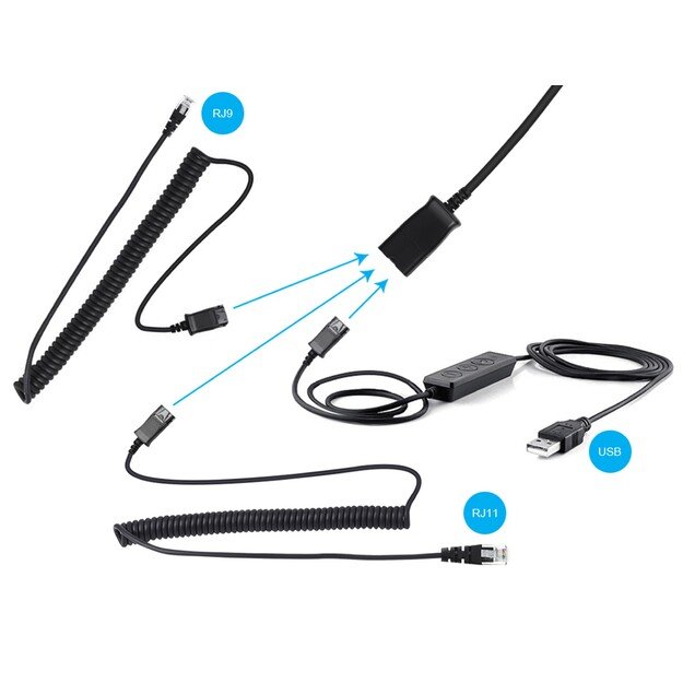 SANDBERG USB+RJ9/11 Headset Pro Stereo 2