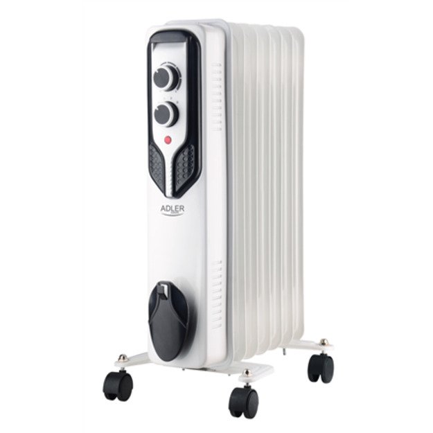 Adler Oil-Filled Radiator AD 7815 1500 W, Number of power levels 3, White