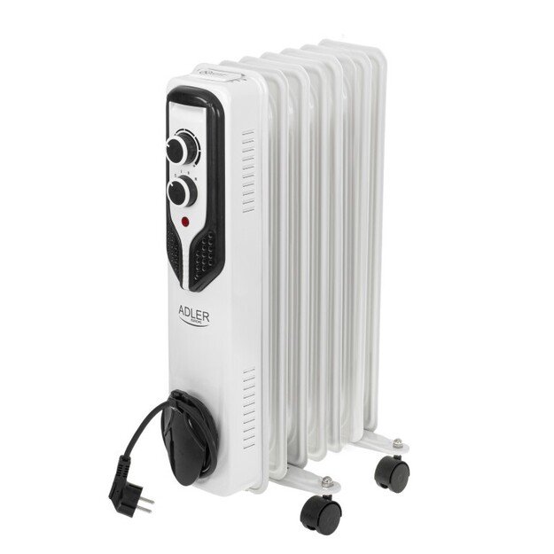 Adler Oil-Filled Radiator AD 7815 1500 W, Number of power levels 3, White