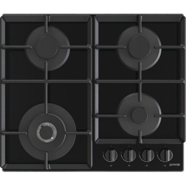 Gorenje GTW641EB hob Black Built-in 60 cm Gas 4 zone(s)