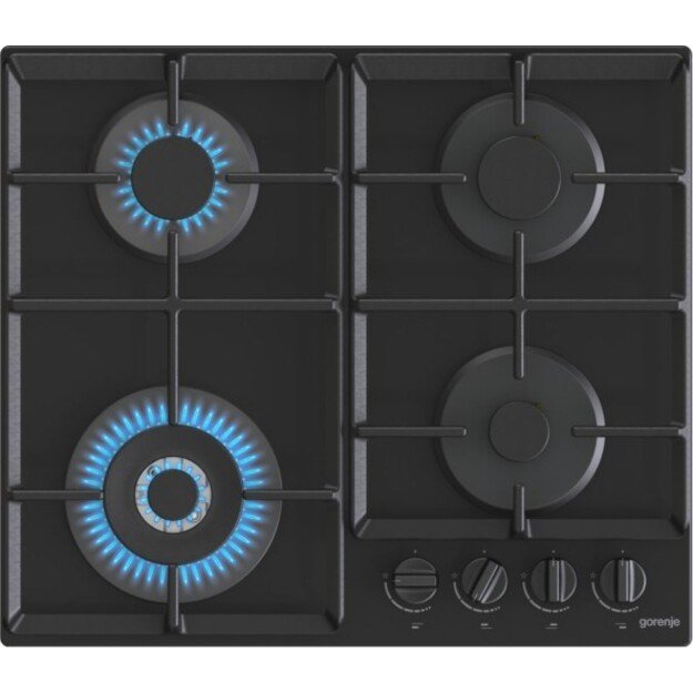 Gorenje GTW641EB hob Black Built-in 60 cm Gas 4 zone(s)