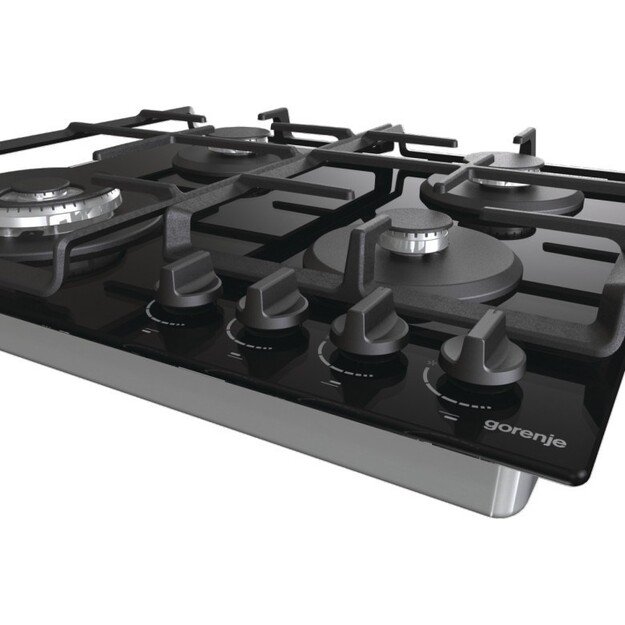 Gorenje GTW641EB hob Black Built-in 60 cm Gas 4 zone(s)