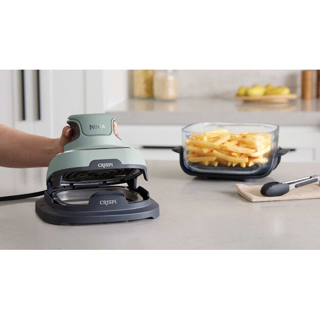 Ninja CRISPi Single 3.8 L 1700 W Hot air fryer Green, Grey, Transparent
