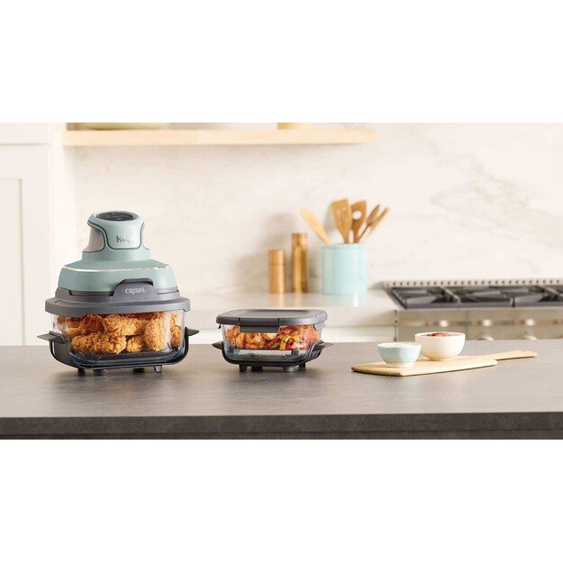 Ninja CRISPi Single 3.8 L 1700 W Hot air fryer Green, Grey, Transparent