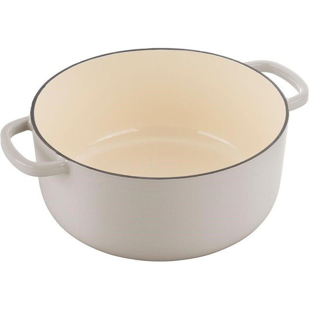 BALLARINI BELLAMONTE round cast iron pot 75003-552-0 - 5,5 LTR Ivory bone