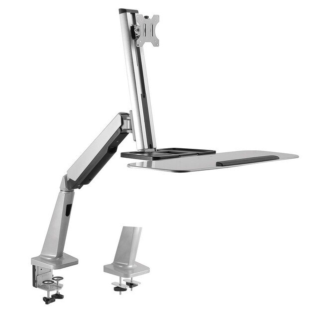 Maclean MC-728 monitor mount / stand 81.3 cm (32 ) Silver