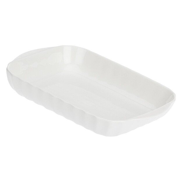 Pieve casserole dish - White, 32 x 22 cm