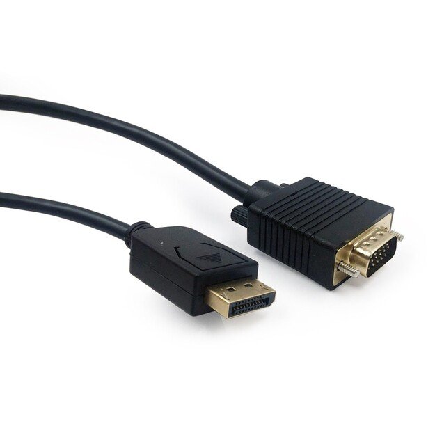 Cable GEMBIRD CCP-DPM-VGAM-6 (D-Sub (VGA) M - DisplayPort M, 1,8m, black color)