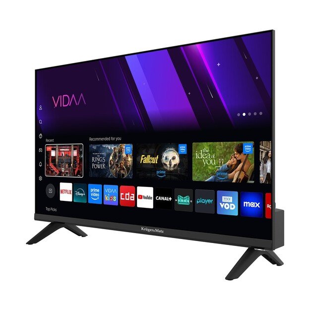 Kr&uuml;ger and Matz KM0224-V3 24  HD Smart TV Wi-Fi Black