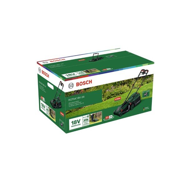 Vejapjovė Bosch  Rotak 18V-34, 1x4Ah, 06008B9N00