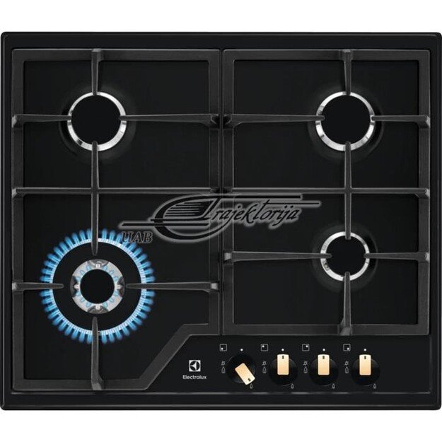 Gas cooktop Electrolux  EGS6436RK (4 fields, Black)