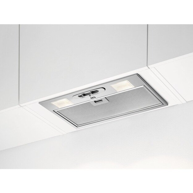 AEG | Hood | DGB3523S | Canopy | Energy efficiency class C | Width 52 cm | 330 m&sup3;/h | Slider | LED | Stainless steel