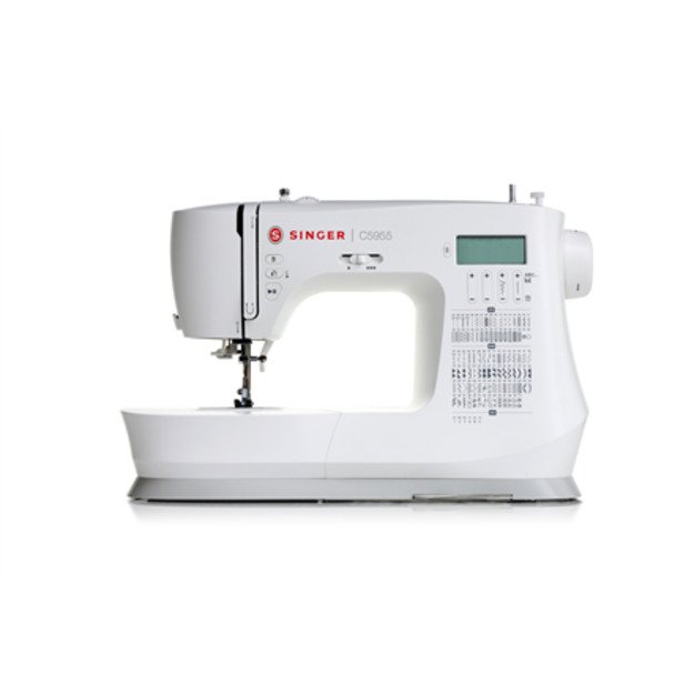 Singer | Sewing Machine | C5955 | Number of stitches 417 | Number of buttonholes 8 | White