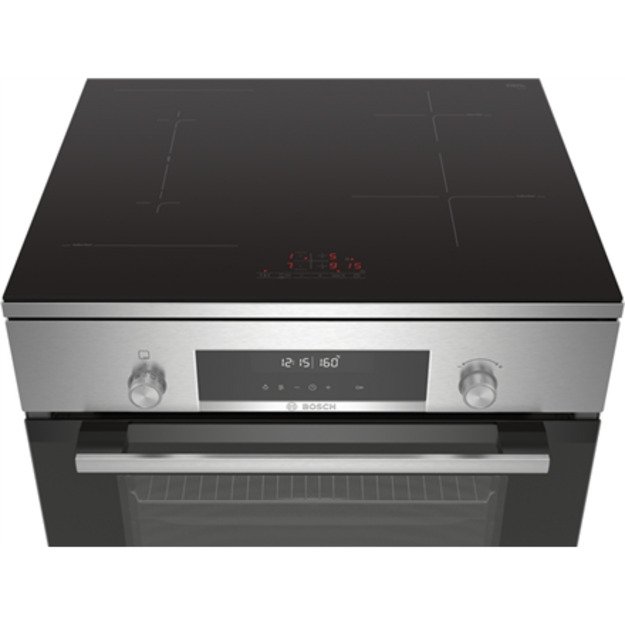 Bosch | Cooker | HLS79Y351U Series 6 | Hob type Induction | Oven type Electric | Stainless Steel | Width 60 cm | Grilling | LCD