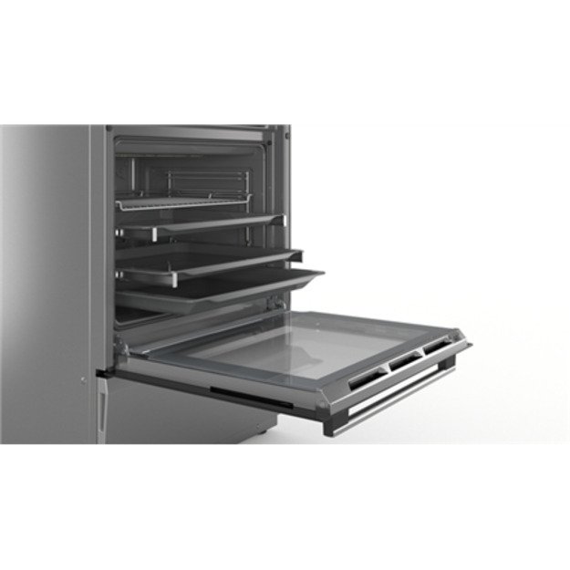 Bosch | Cooker | HLS79Y351U Series 6 | Hob type Induction | Oven type Electric | Stainless Steel | Width 60 cm | Grilling | LCD