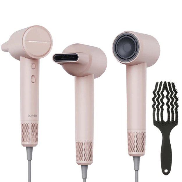 Lovio LVHD001PK Hair Dryer With Ionization AirFlow