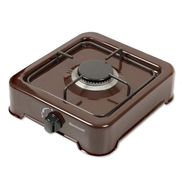 1-burner gas cooker Ravanson K-01BR (Brown)