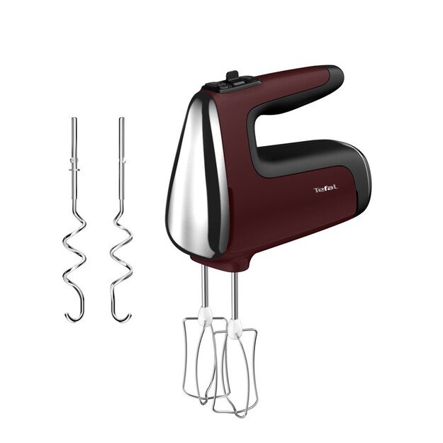 Tefal Powermix Silence HT652538 mixer Hand mixer 600 W Red