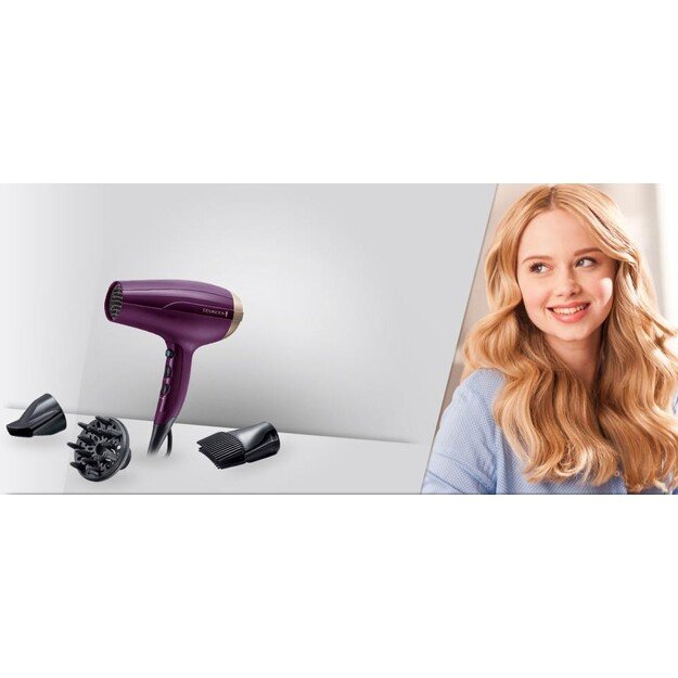 Remington D5219 hair dryer 2300 W Purple