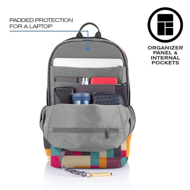 XD DESIGN ANTI-THEFT BACKPACK BOBBY SOFT GEOMETRIC P/N: P705.867