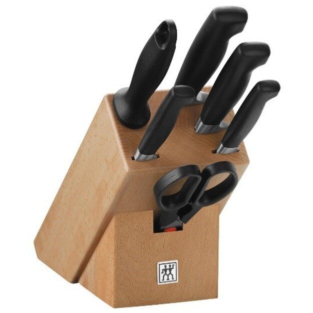 Knife Set ZWILLING Four Star 35066-000-0 (Knife block, Knife sharpener, Knife x 4, Scissors)