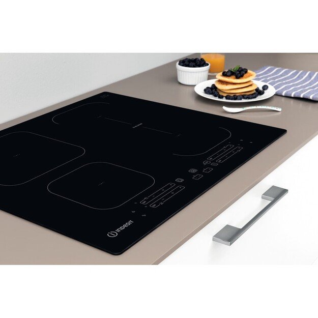 Indesit IB 65B60 NE Black Built-in 59 cm Zone induction hob 4 zone(s)