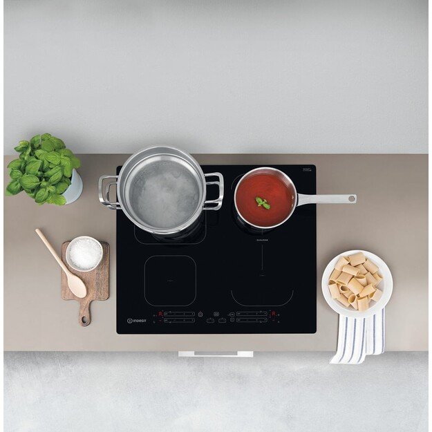 Indesit IB 65B60 NE Black Built-in 59 cm Zone induction hob 4 zone(s)