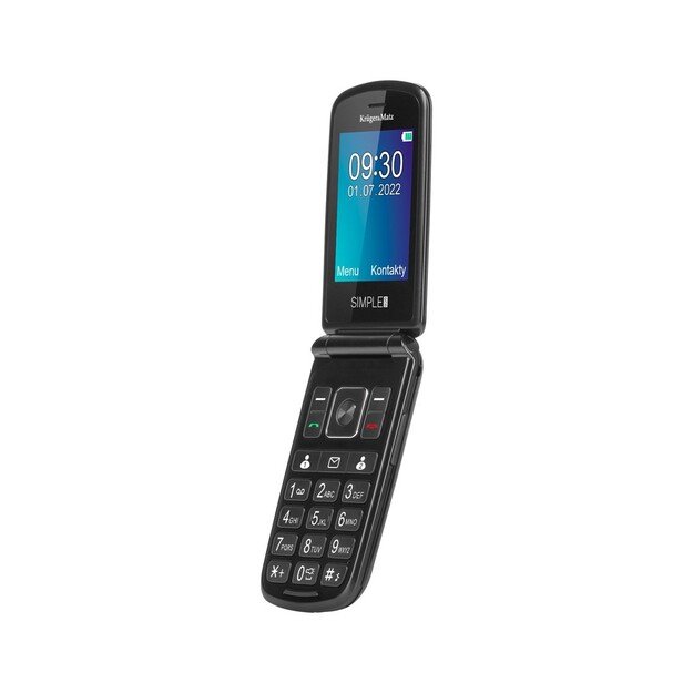 MaxCKruger & Matz Phone for seniors KM0929 7,11 cm (2,8 ) 108,5 g Black