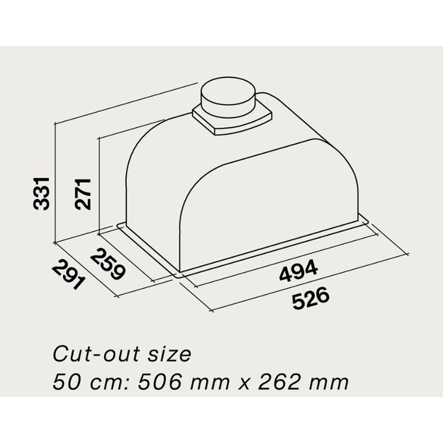 FALMEC Incasso (PLUS) 50cm INCASSO.111.406