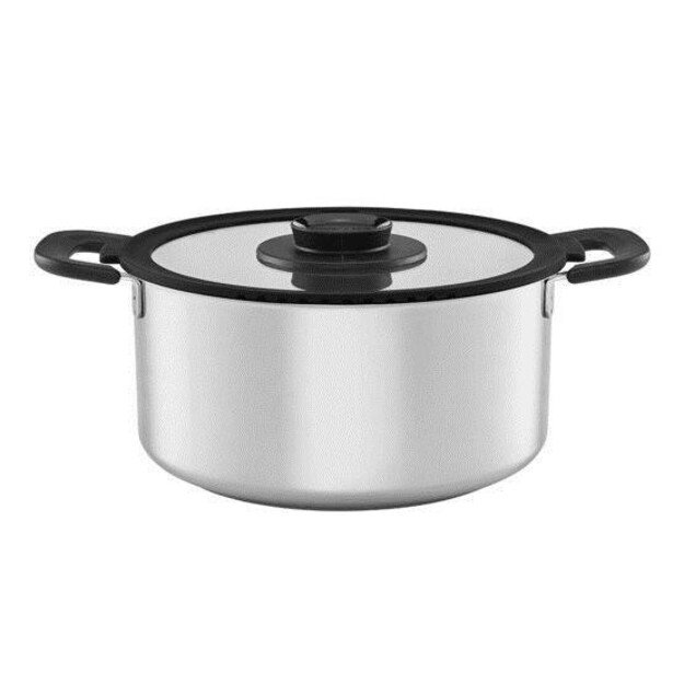 Fiskars 1026578 casserole dish Stainless steel Round 5 L