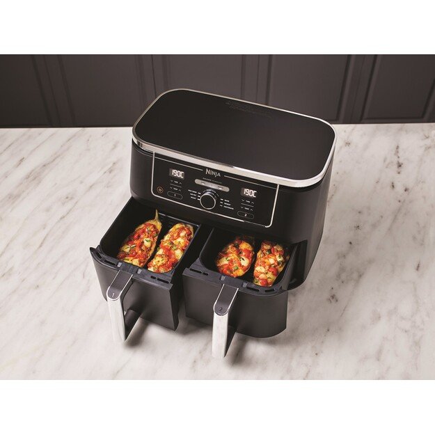 Ninja AF400EU fryer Double 9.5 L Stand-alone 2470 W Hot air fryer Black