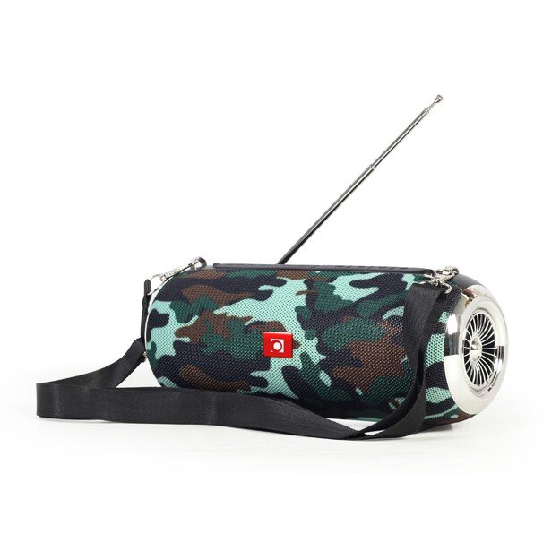 Gembird SPK-BT-17 portable Bluetooth speaker with FM-radio, camo