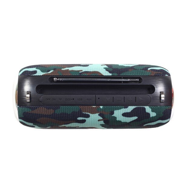 Gembird SPK-BT-17 portable Bluetooth speaker with FM-radio, camo