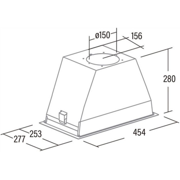 Cooker hood CATA GT-PLUS 45 X/M (02030309) For built-in 60 cm 645 m³/h Grey