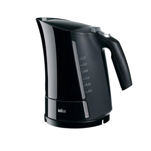 Braun | Kettle | WK500BK Multiquick 5 | Standard | 3000 W | 1.7 L | Plastic | 360° rotational base | Black