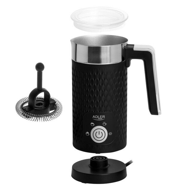 Adler AD 4494 d Milk frother, Frothing and heating, Black | Adler