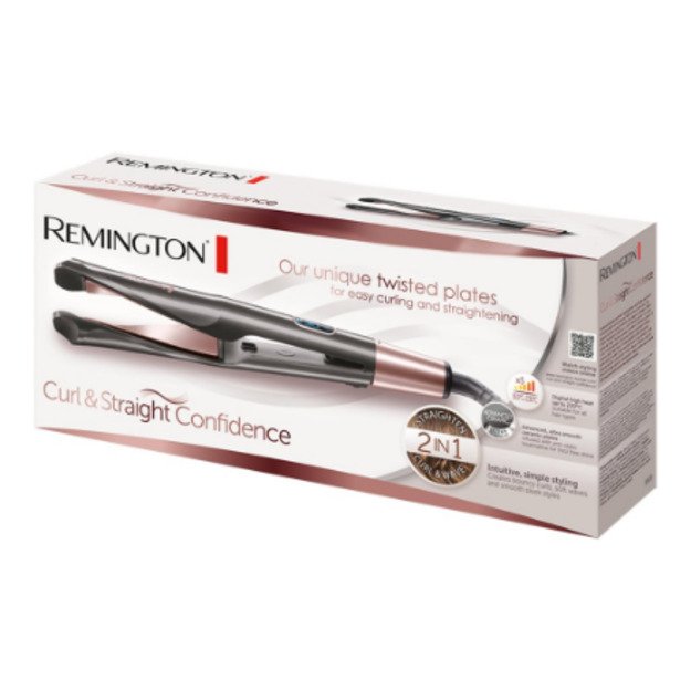 Remington Curl and Straight Confidence Hair Straightener | S6606 | Ceramic heating system | Temperature (min) 150 °C | Temperat