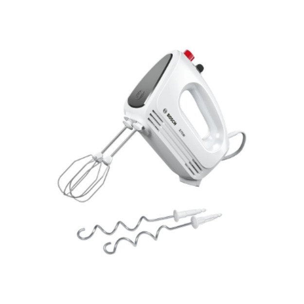 Bosch | Hand Mixer | MFQ22100 CleverMixx | Hand Mixer | 375 W | Number of speeds 4 | Turbo mode | White/Dark Grey