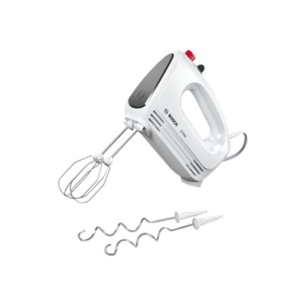 Bosch | Hand Mixer | MFQ22100 CleverMixx | Hand Mixer | 375 W | Number of speeds 4 | Turbo mode | White/Dark Grey