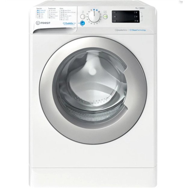 INDESIT | Washing Machine | BWE 91496X WSV EE | Energy efficiency class A | Front loading | Washing capacity 9 kg | 1400 RPM | D