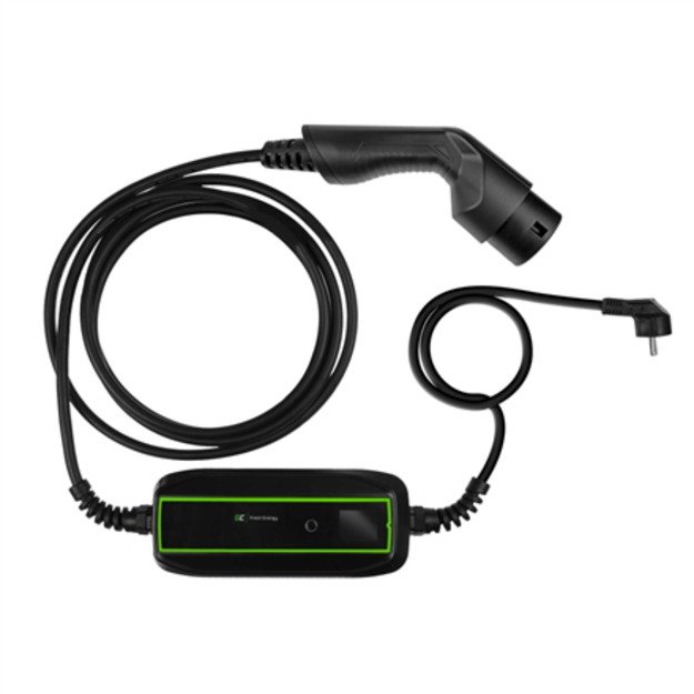 Green Cell EV16 electric vehicle charging station Black 1 Built-in display LCD