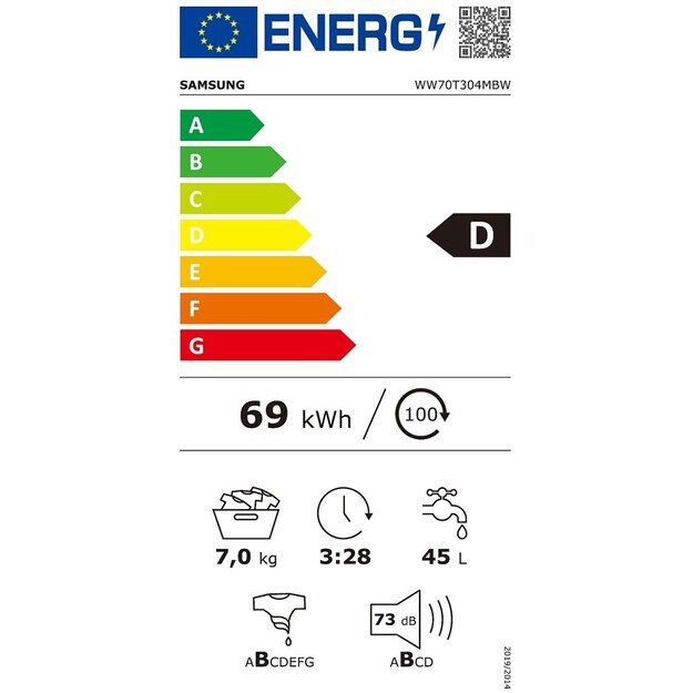 SAMSUNG WW70T304MBW/LE