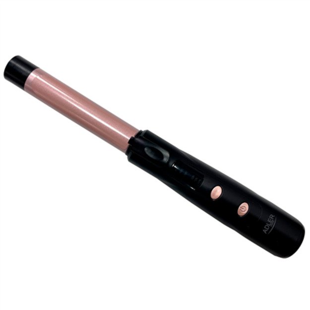 Adler Cordless Curling Iron | AD 2120 | Temperature (min) 170 &deg;C | Display LED | Black/Rose Gold 3