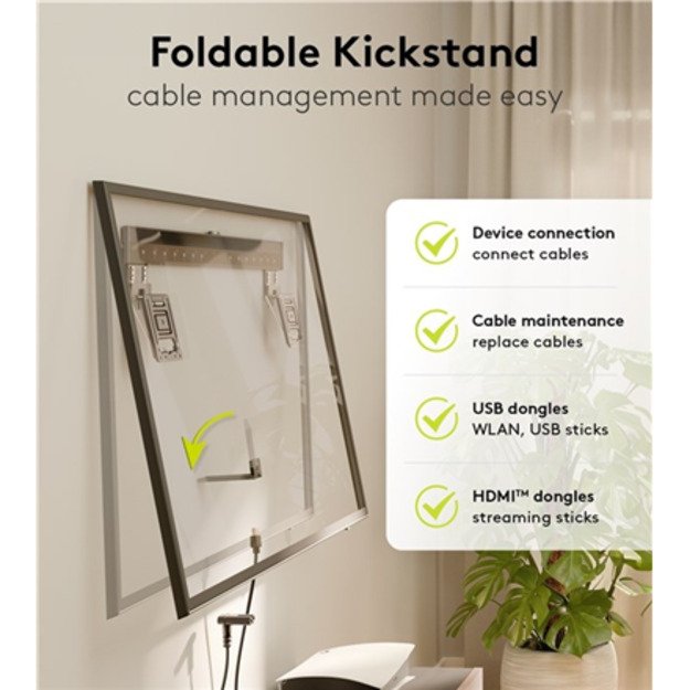 Goobay Wall mount | Ultraslim TV Wall Mount Basic FIXED (XL) | 43-100   | Black 1