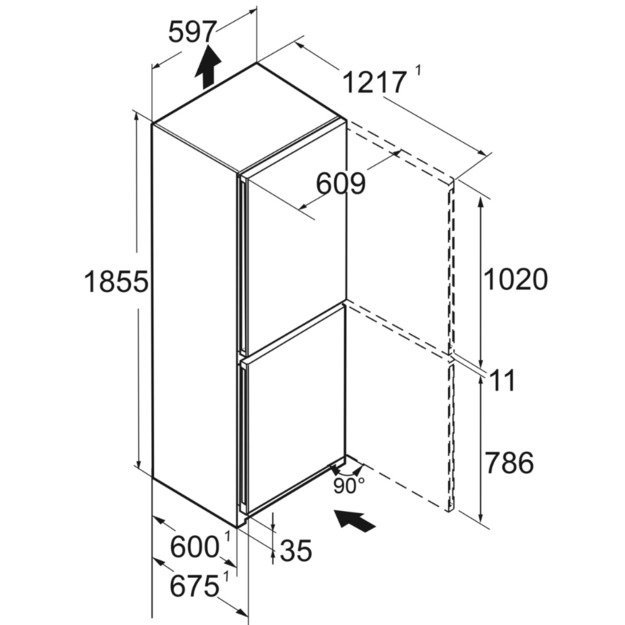 &Scaron;aldytuvas LIEBHERR CBNc 5223